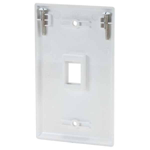 Main product image for Keystone Wall Plate Single Gang 1-Port Wht 151-160